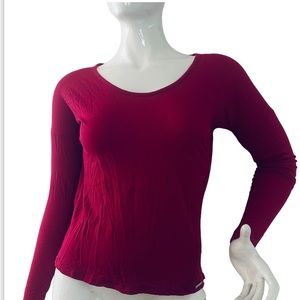 Michael kors blouse burgundy size M label good condition